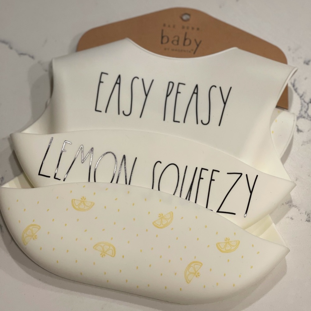 Rae Dunn Baby Silicone Bibs Home